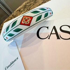 NWT Casablanca Headband Silk with Logo Appliqué Monaco Grand Prix.